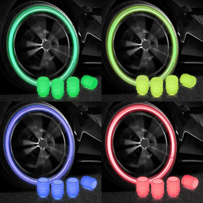 Fluorescent Night Glowing Valve Caps - SavageBiz