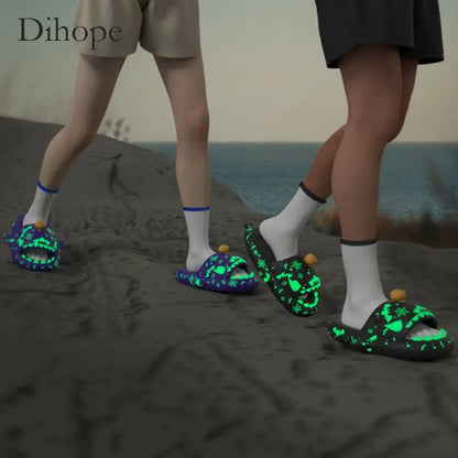Graffiti Unisex Luminous Flip Flops - SavageBiz