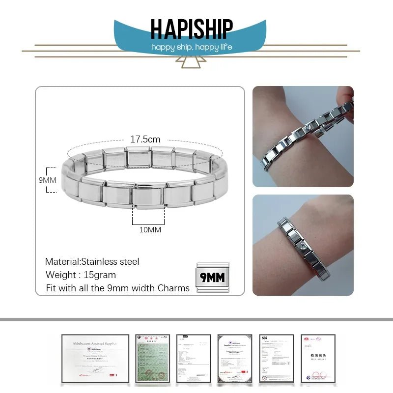 Hapiship Italian Elastic Charm Bracelet - SavageBiz