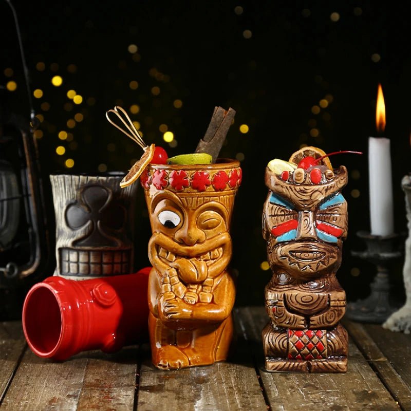 Hawaii Ceramic Tiki Mugs - SavageBiz