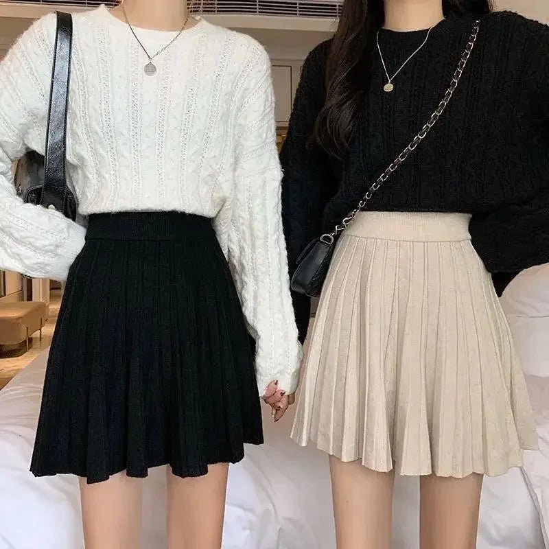 High Waist Knitted Mini Skirt for Women - SavageBiz