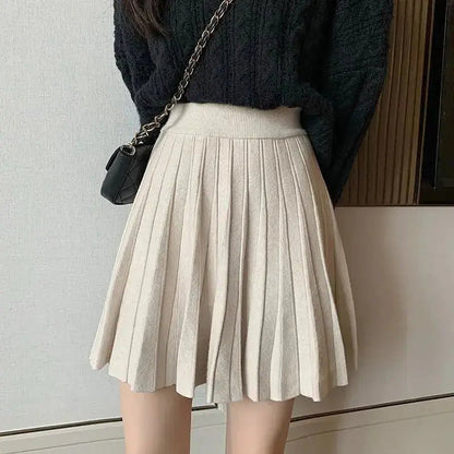 High Waist Knitted Mini Skirt for Women - SavageBiz