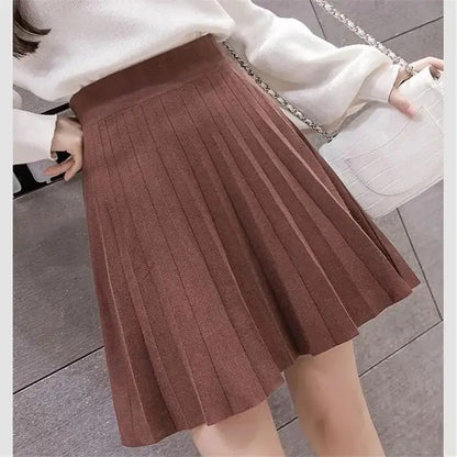 High Waist Knitted Mini Skirt for Women - SavageBiz