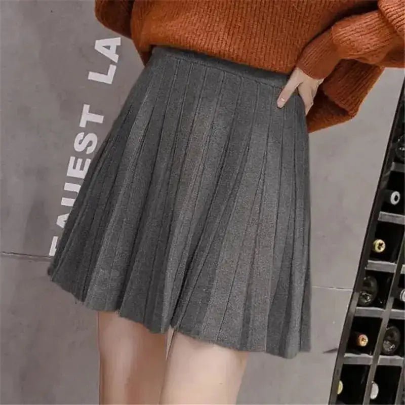 High Waist Knitted Mini Skirt for Women - SavageBiz