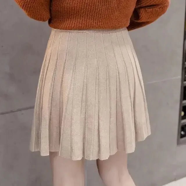 High Waist Knitted Mini Skirt for Women - SavageBiz