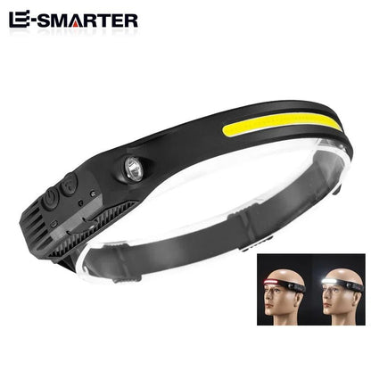 Induction Headlamp with COB LED Sensor - SavageBiz