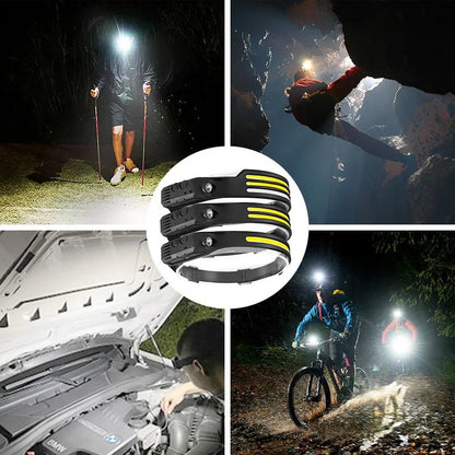 Induction Headlamp with COB LED Sensor - SavageBiz