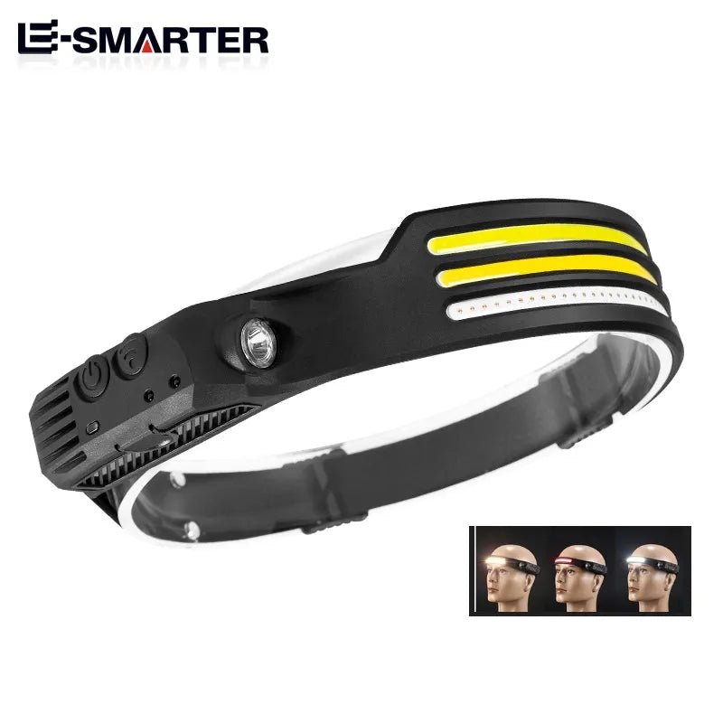 Induction Headlamp with COB LED Sensor - SavageBiz