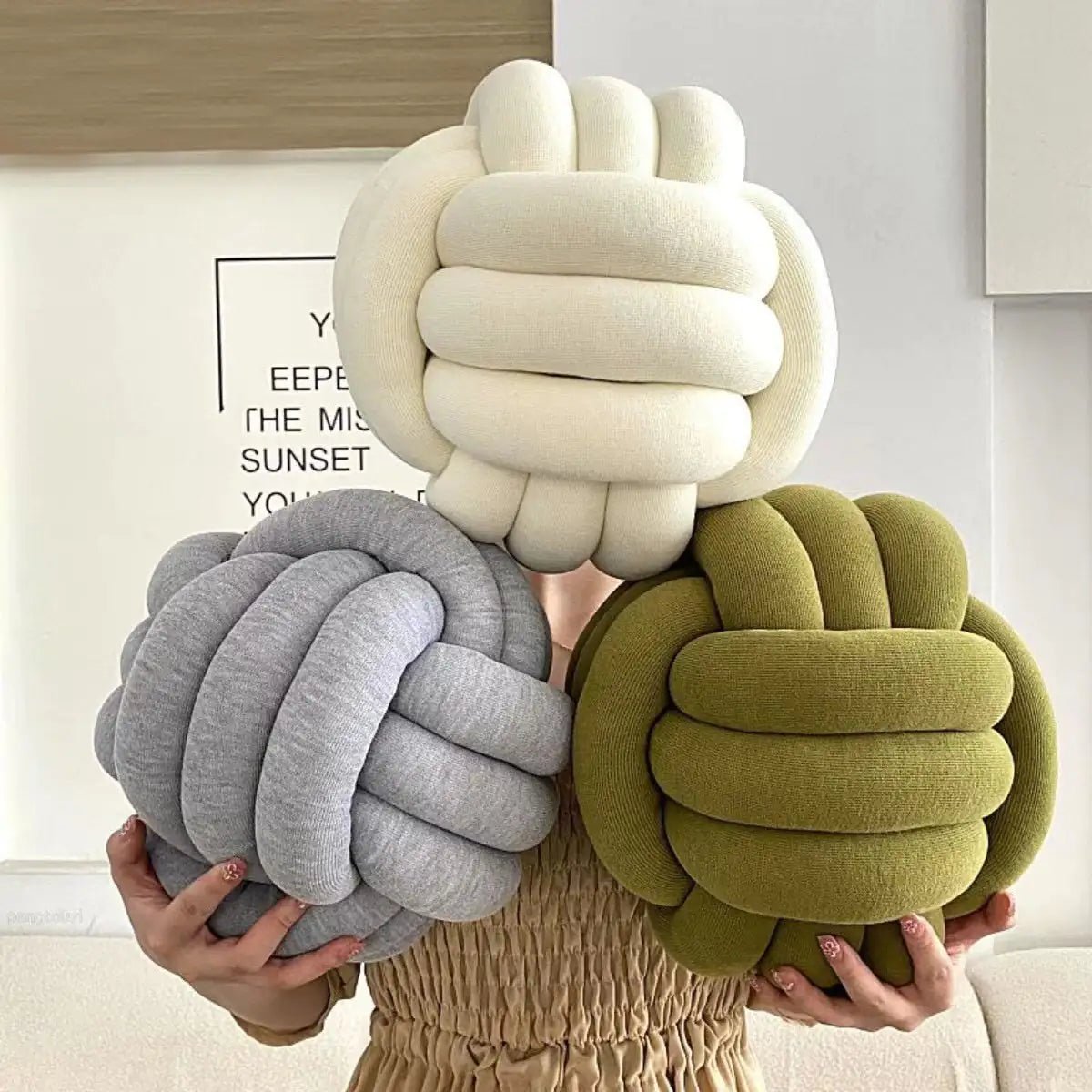 Knotted Ball Throw Pillow - SavageBiz