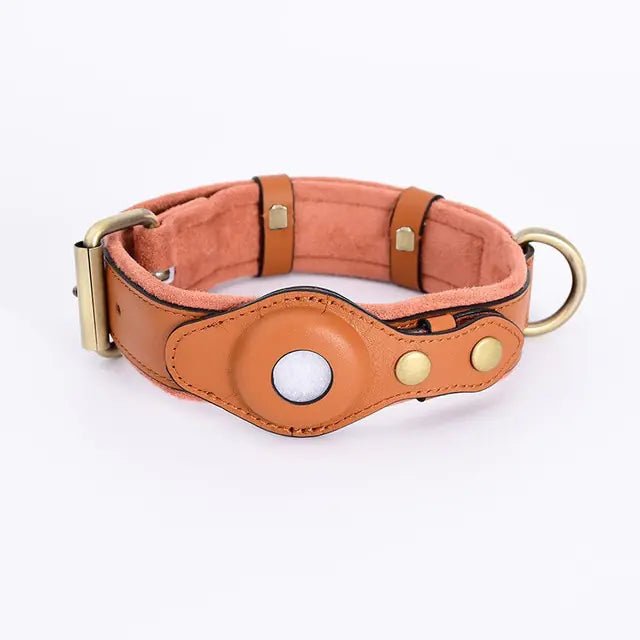 Leather Anti-Lost Dog Collar - SavageBiz