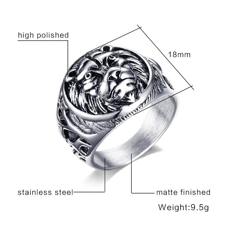 Lion Head Rings - SavageBiz