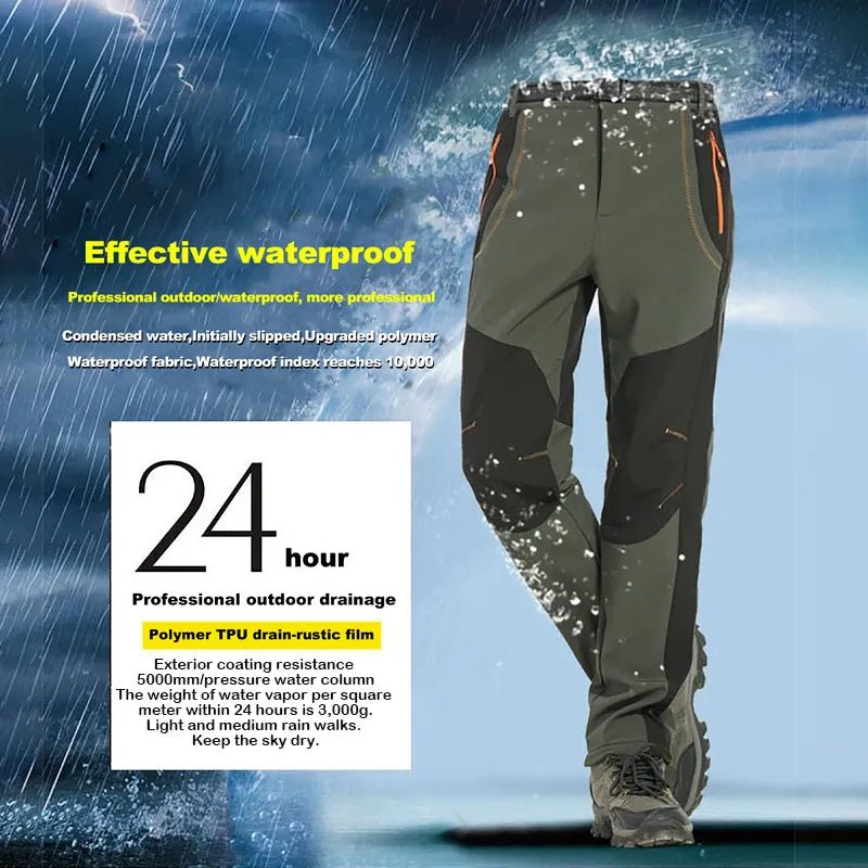 LNGXO Thick Warm Fleece Hiking Pants - SavageBiz