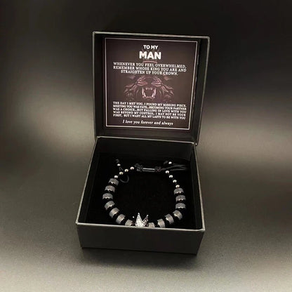 Luxury Crown Charms Stainless Steel Beads Bracelet - SavageBiz