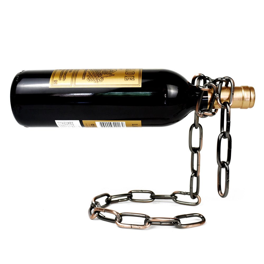 Magic Iron Chain Wine Bottle Holder - SavageBiz