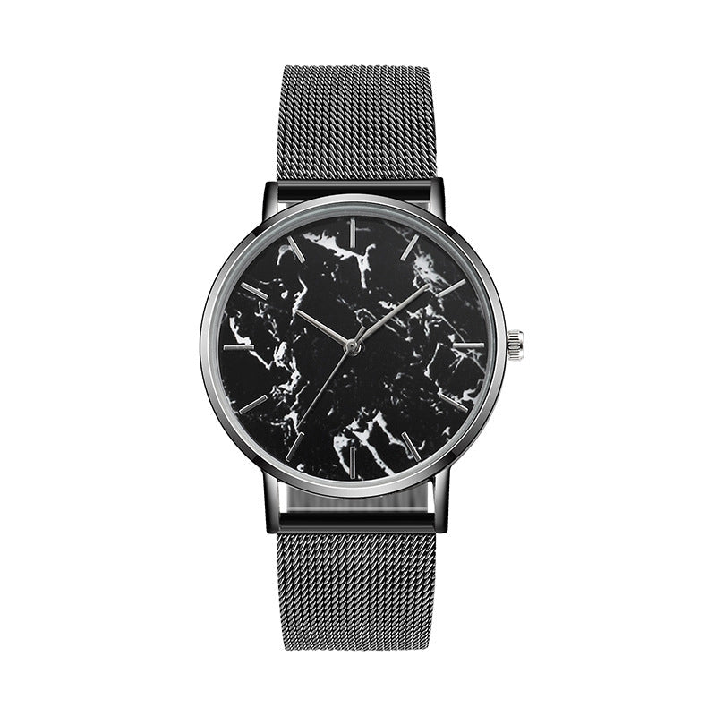 Mesh Band Marble Watch - SavageBiz