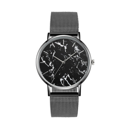 Mesh Band Marble Watch - SavageBiz