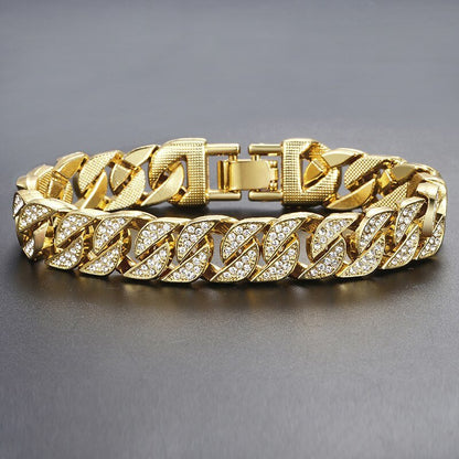 Miami Gold Curb Cuban Bracelet - SavageBiz