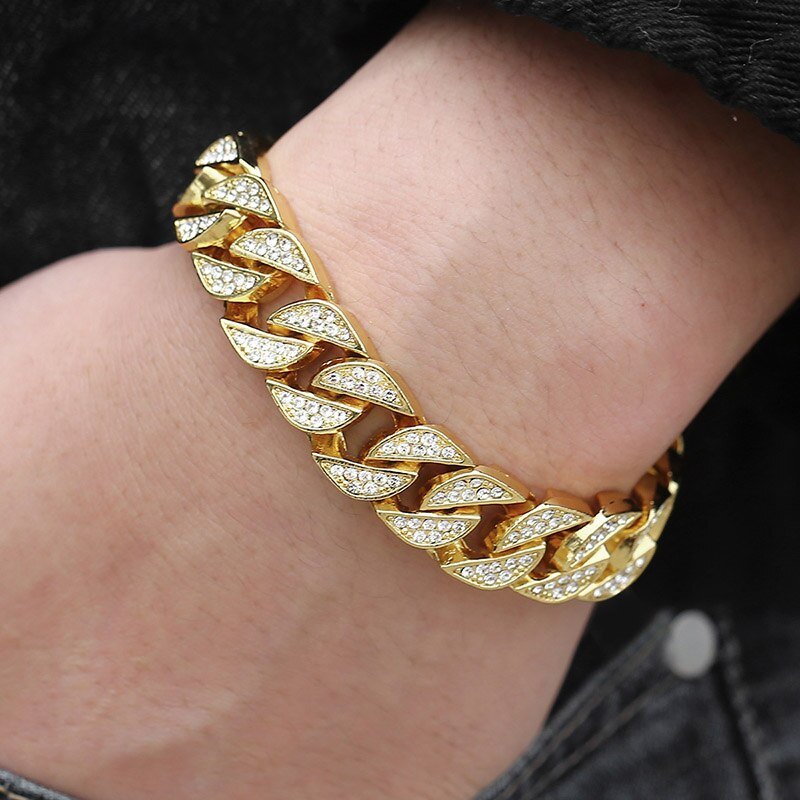 Miami Gold Curb Cuban Bracelet - SavageBiz