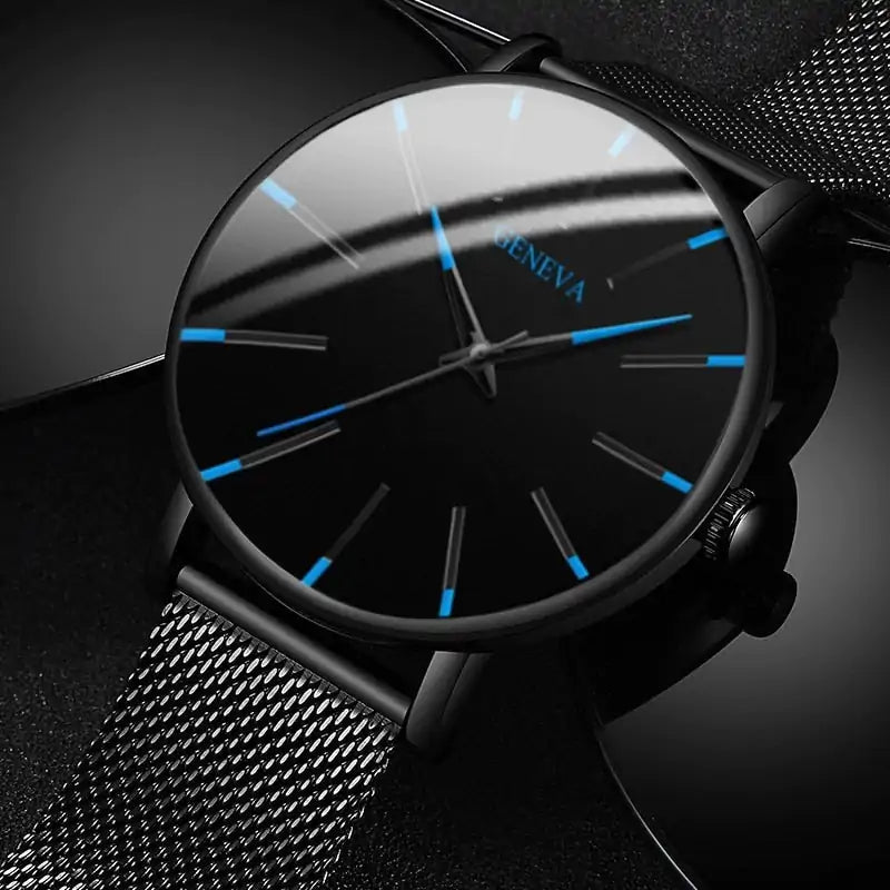 Minimalist Stainless Steel Mens Watch - SavageBiz