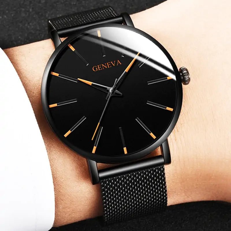 Minimalist Stainless Steel Mens Watch - SavageBiz