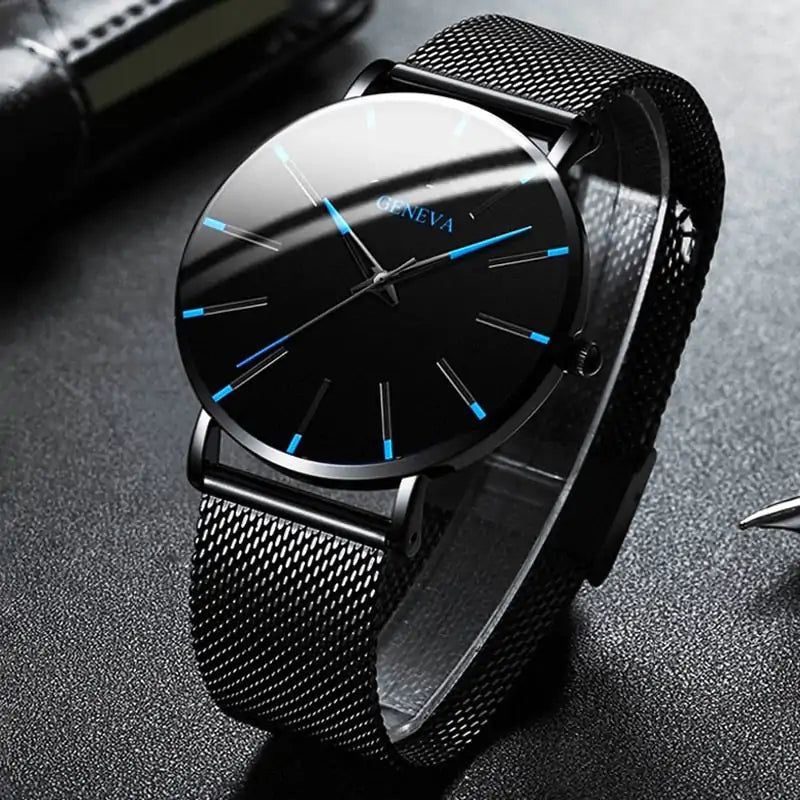 Minimalist Stainless Steel Mens Watch - SavageBiz