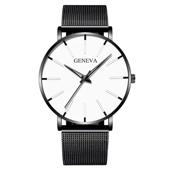 Minimalist Stainless Steel Mens Watch - SavageBiz