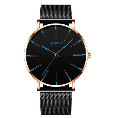 Minimalist Stainless Steel Mens Watch - SavageBiz