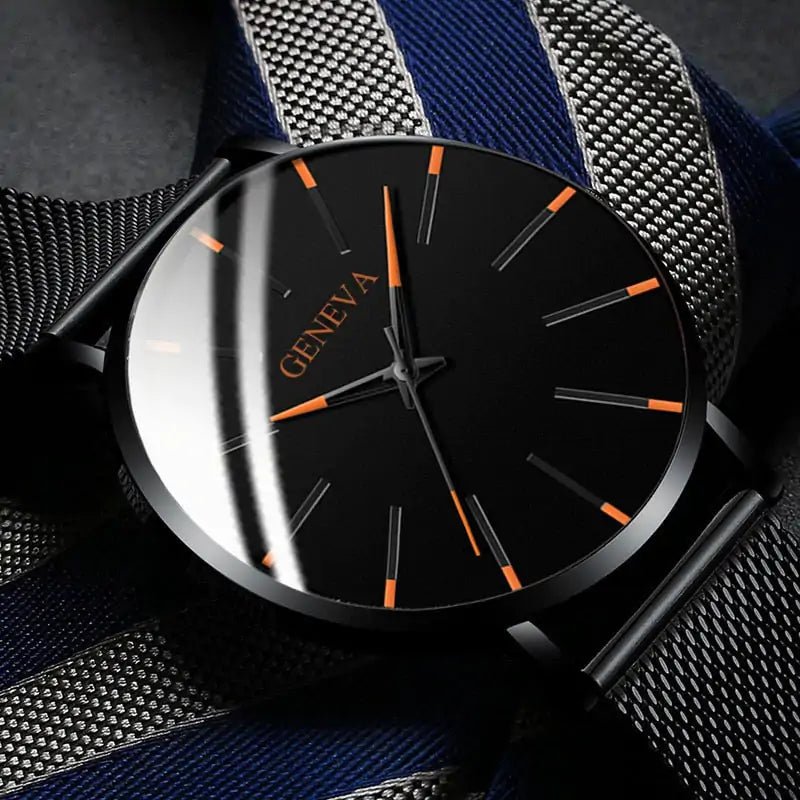 Minimalist Stainless Steel Mens Watch - SavageBiz