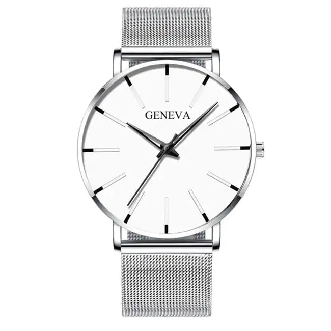 Minimalist Stainless Steel Mens Watch - SavageBiz