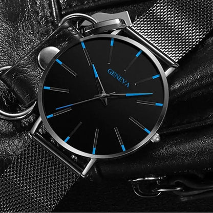 Minimalist Stainless Steel Mens Watch - SavageBiz