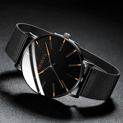 Minimalist Stainless Steel Mens Watch - SavageBiz