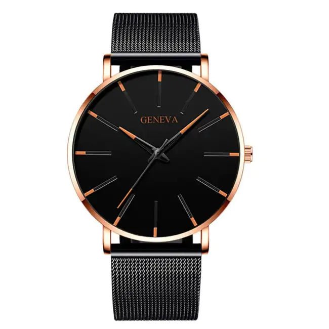 Minimalist Stainless Steel Mens Watch - SavageBiz