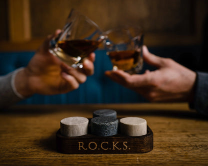 Whiskey Stones & Grooming Kit Gift Set