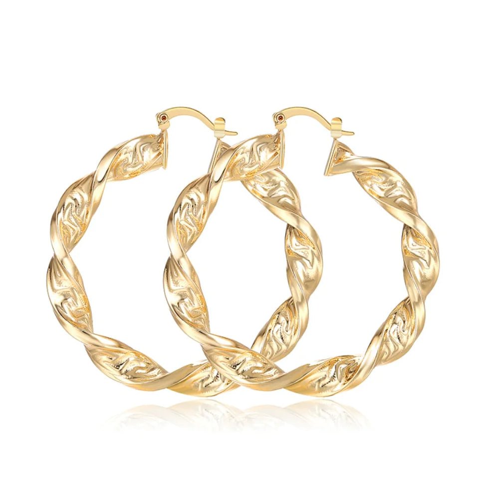 Punk Chic: Great Wall Hoop Earrings - SavageBiz