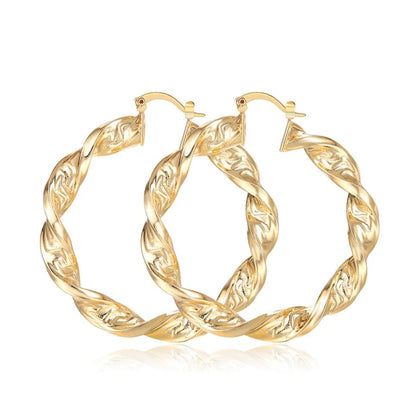 Punk Chic: Great Wall Hoop Earrings - SavageBiz
