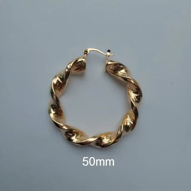 Punk Chic: Great Wall Hoop Earrings - SavageBiz