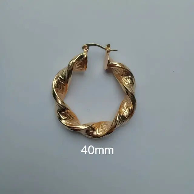 Punk Chic: Great Wall Hoop Earrings - SavageBiz