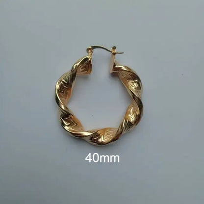 Punk Chic: Great Wall Hoop Earrings - SavageBiz