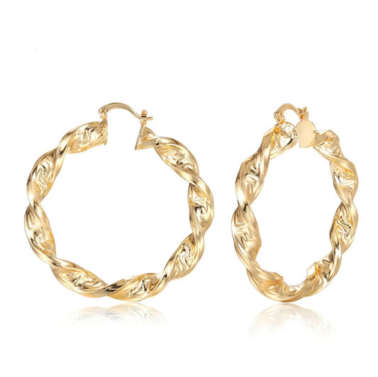 Punk Chic: Great Wall Hoop Earrings - SavageBiz