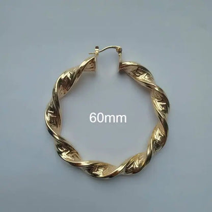 Punk Chic: Great Wall Hoop Earrings - SavageBiz