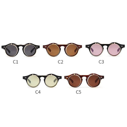 Round Flip Up Sunglasses - SavageBiz