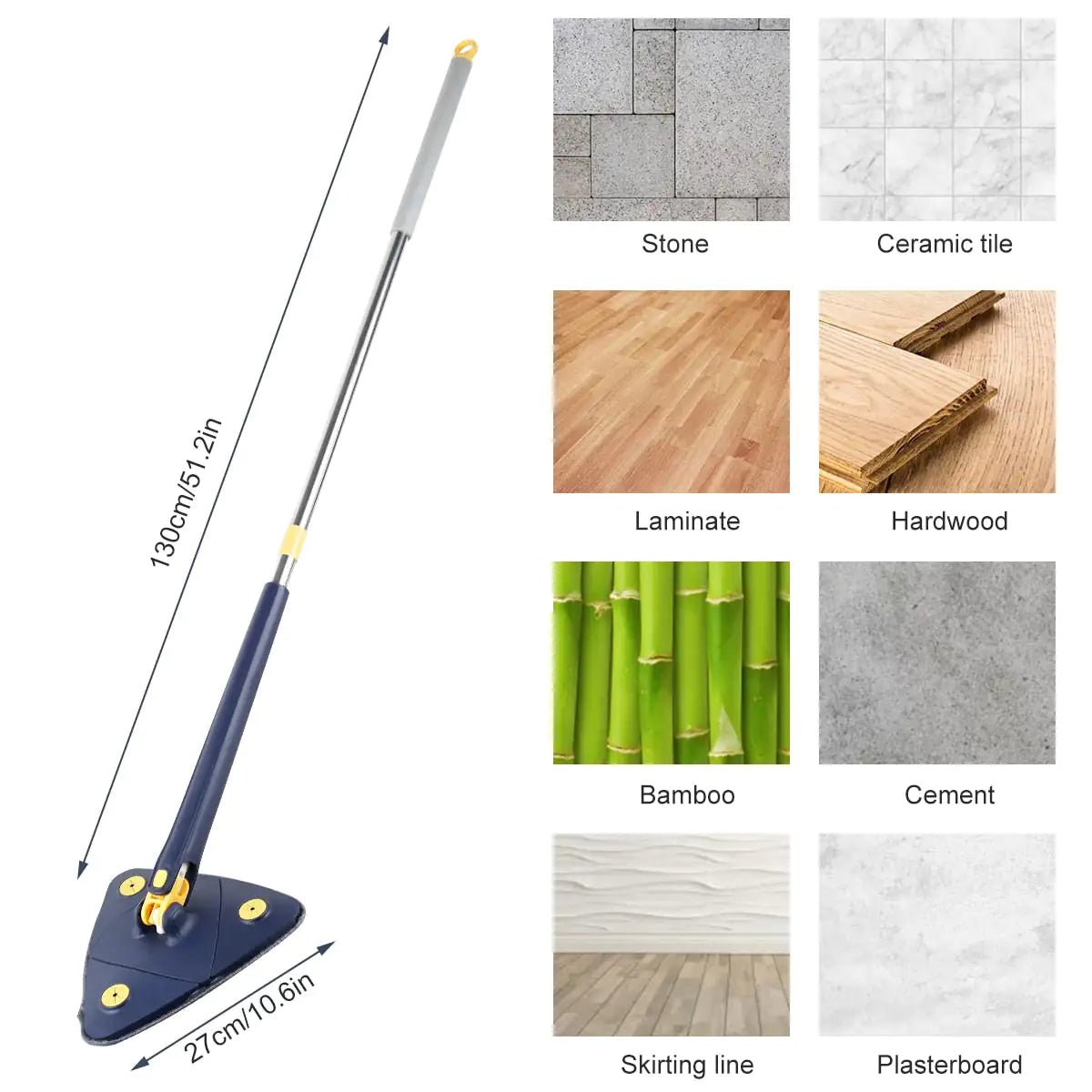 Self-Squeeze Triangular Mop - SavageBiz