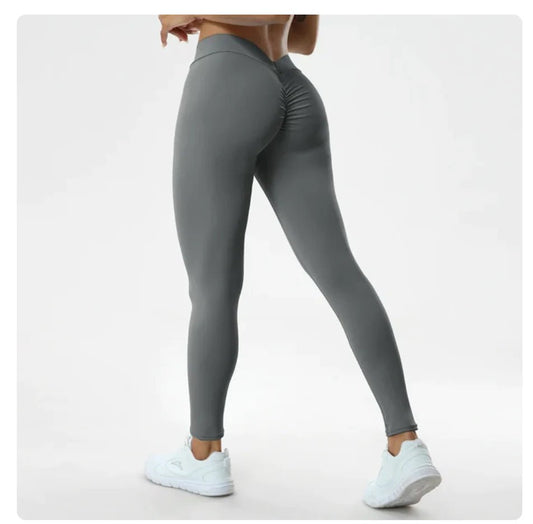 Sexy V Butt Push Up Fitness High Waist Pants - SavageBiz