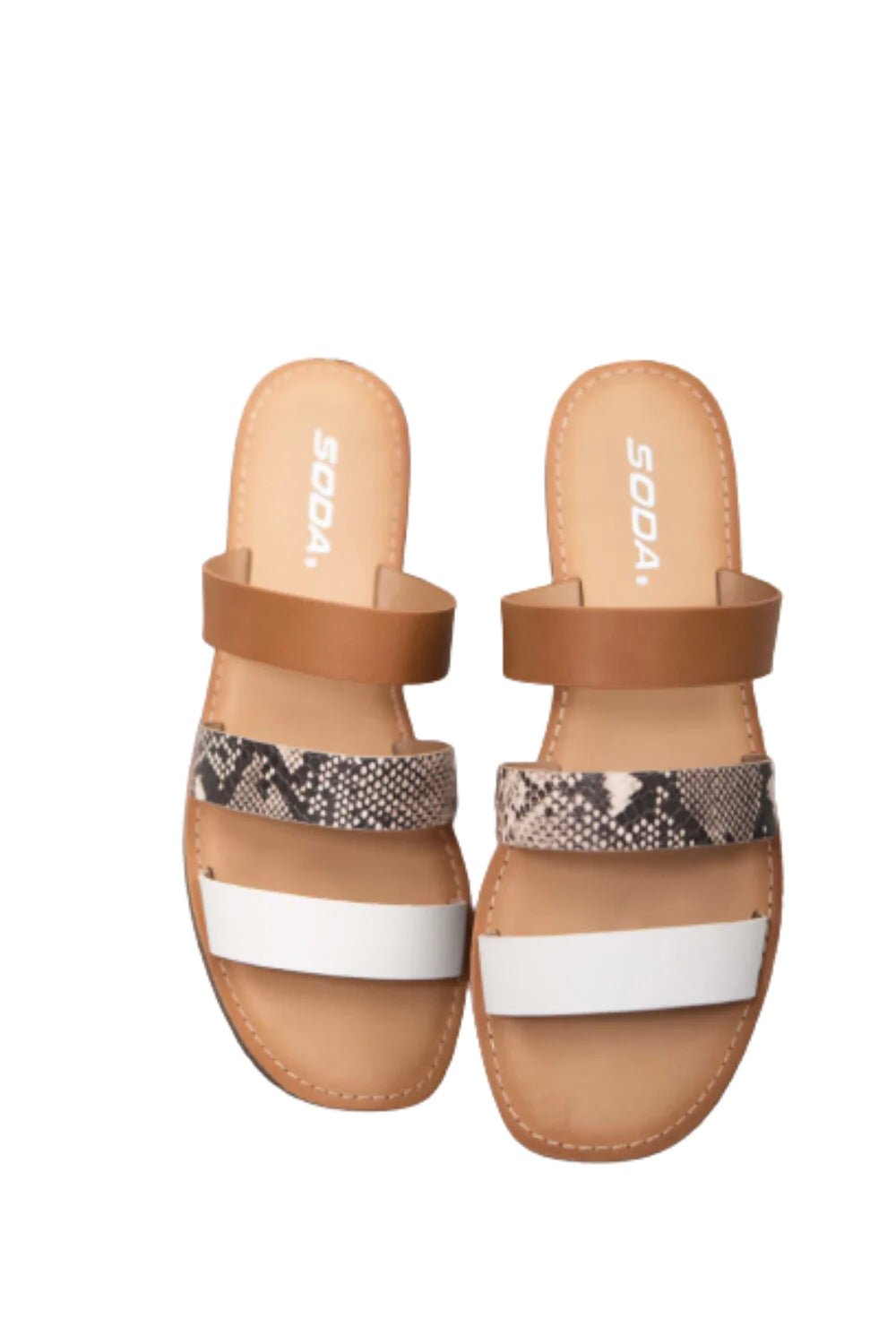 Snakeskin Strappy Flip Flop Sandals - SavageBiz