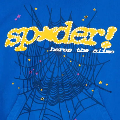 Spider Web Letter Printed Hoodies - SavageBiz