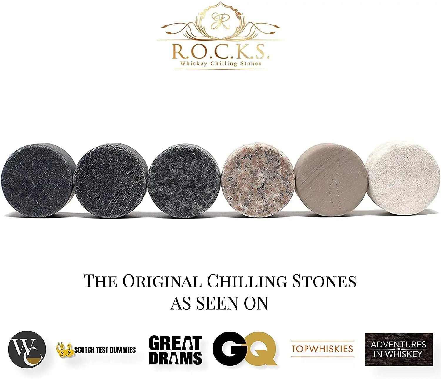 The Connoisseur's Set - Whiskey Stones & Reserve Whiskey Crystal Glass - SavageBiz