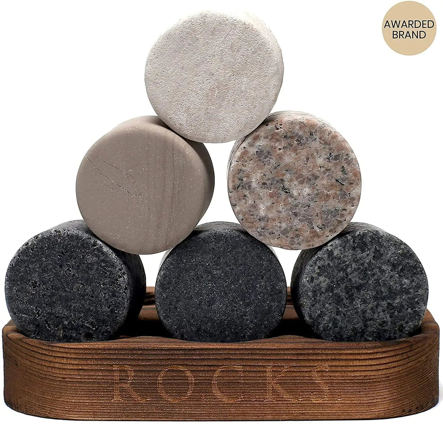 The Connoisseur's Set - Whiskey Stones & Reserve Whiskey Crystal Glass - SavageBiz