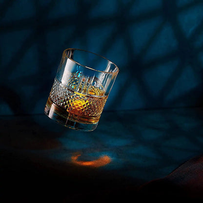 The Connoisseur's Set - Whiskey Stones & Reserve Whiskey Crystal Glass - SavageBiz