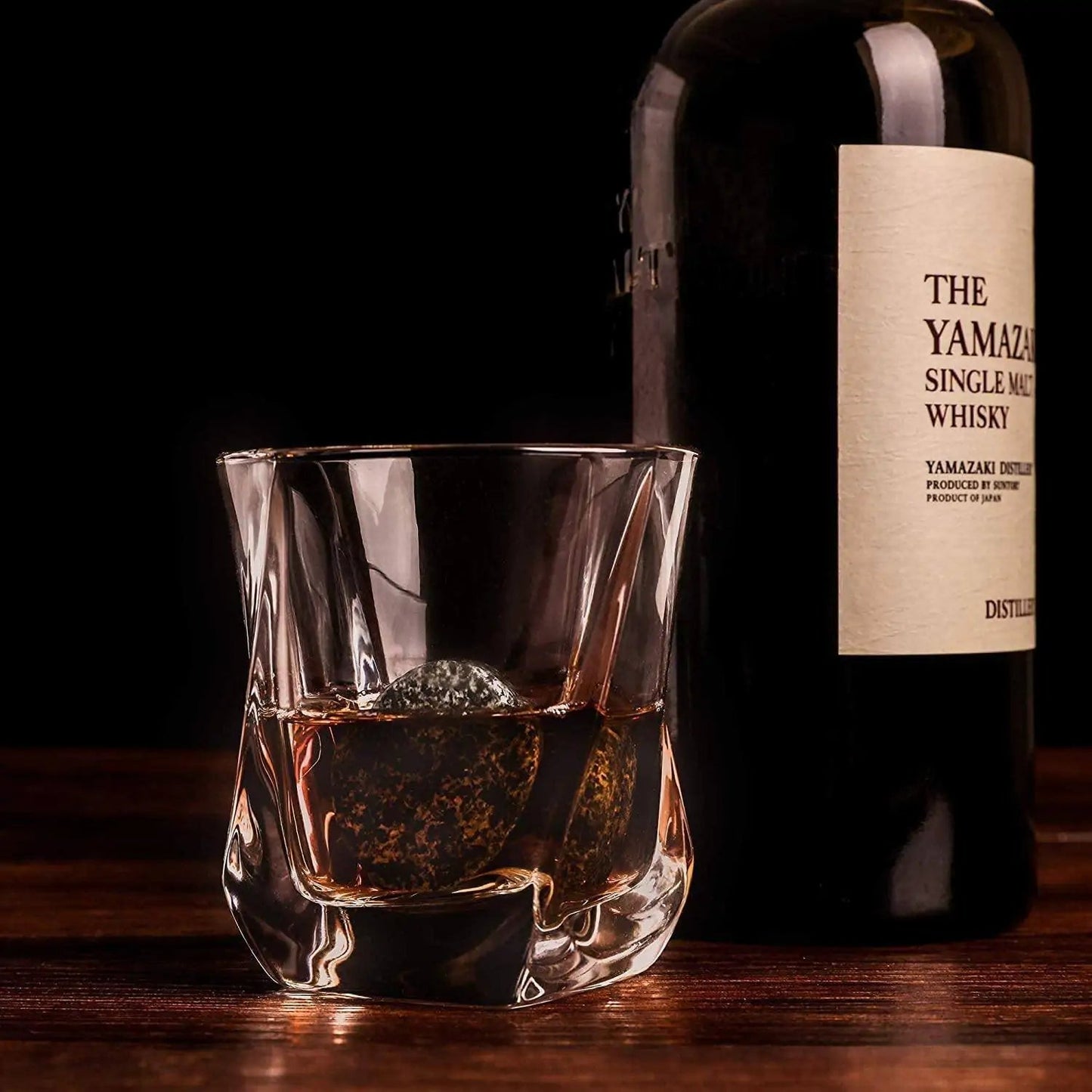 The Connoisseur's Set - Whiskey Stones & Twist Glass Edition - SavageBiz