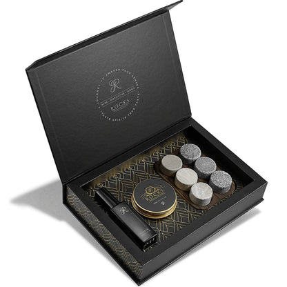 The Gentleman's Essentials - Whiskey Stones & Grooming Kit Gift Set - SavageBiz